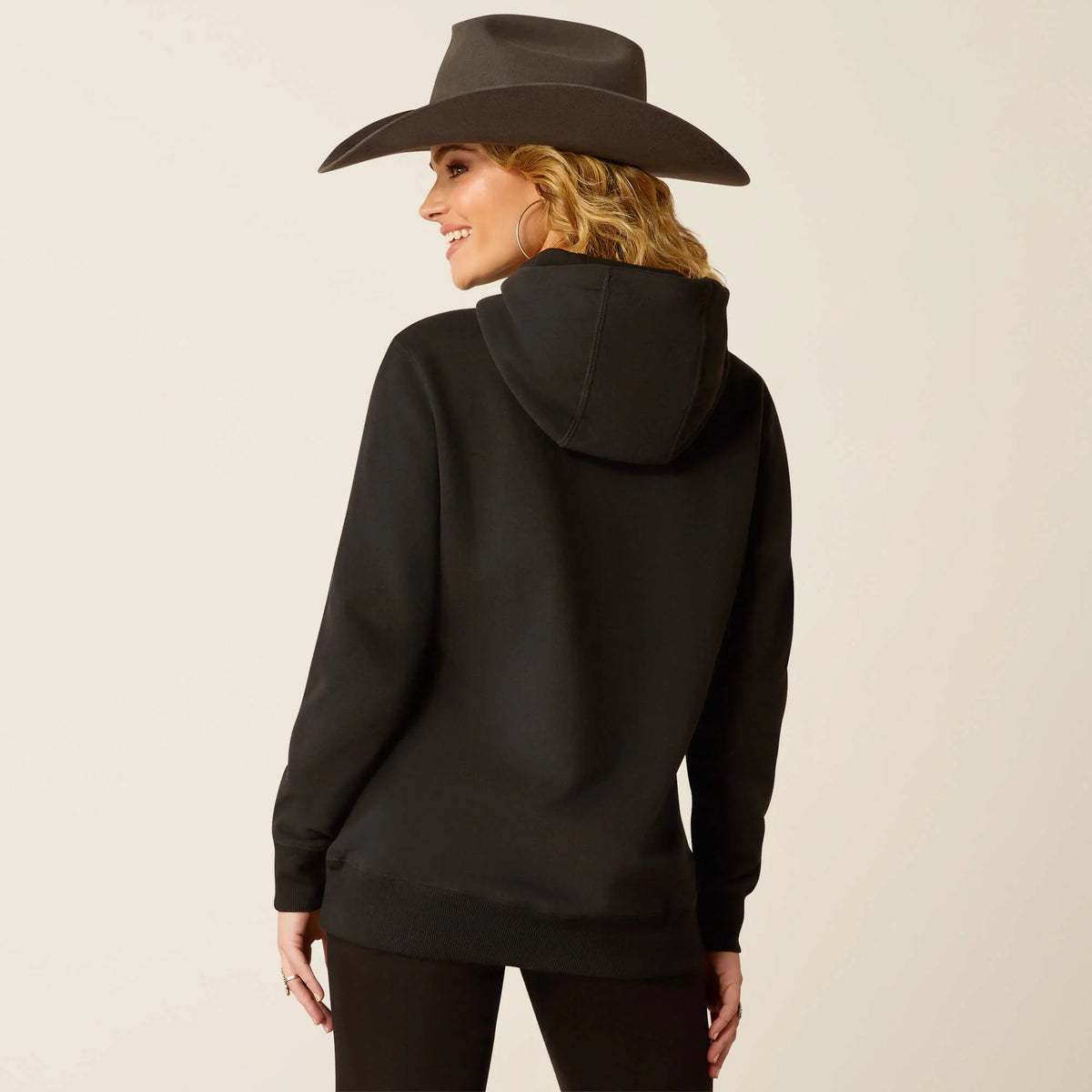 Ariat Wms Steer Stitch Hoodie Black - Winter Black Friday Sale