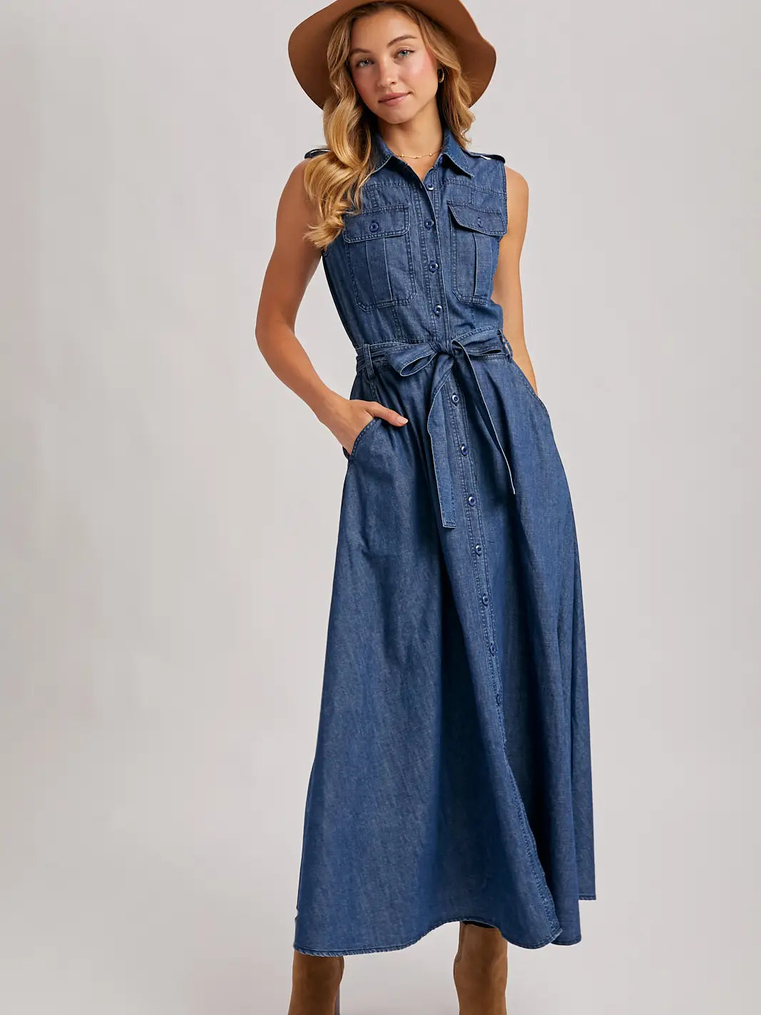 Denim Maxi Dress