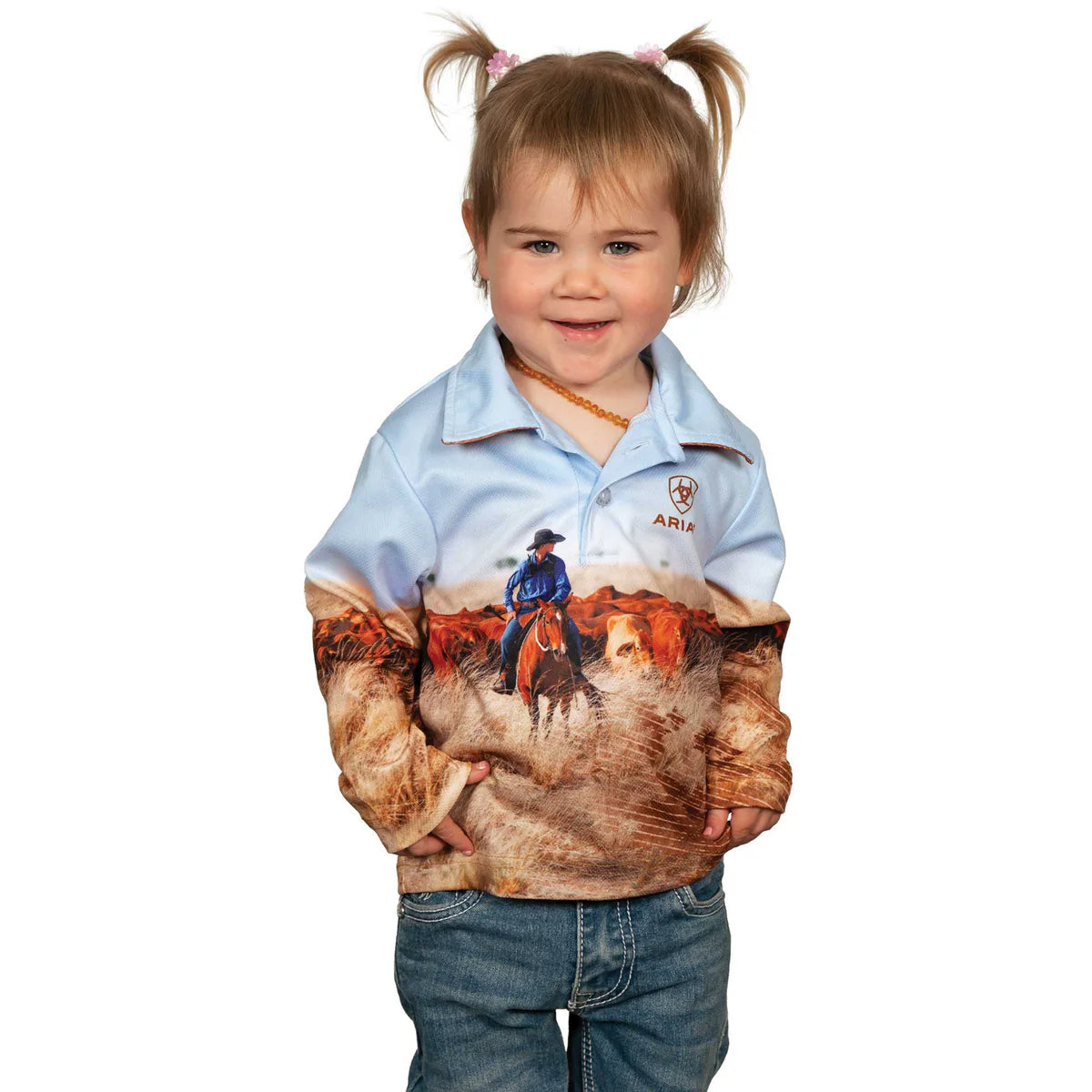 Ariat Kids Fishing Shirt Cattleman