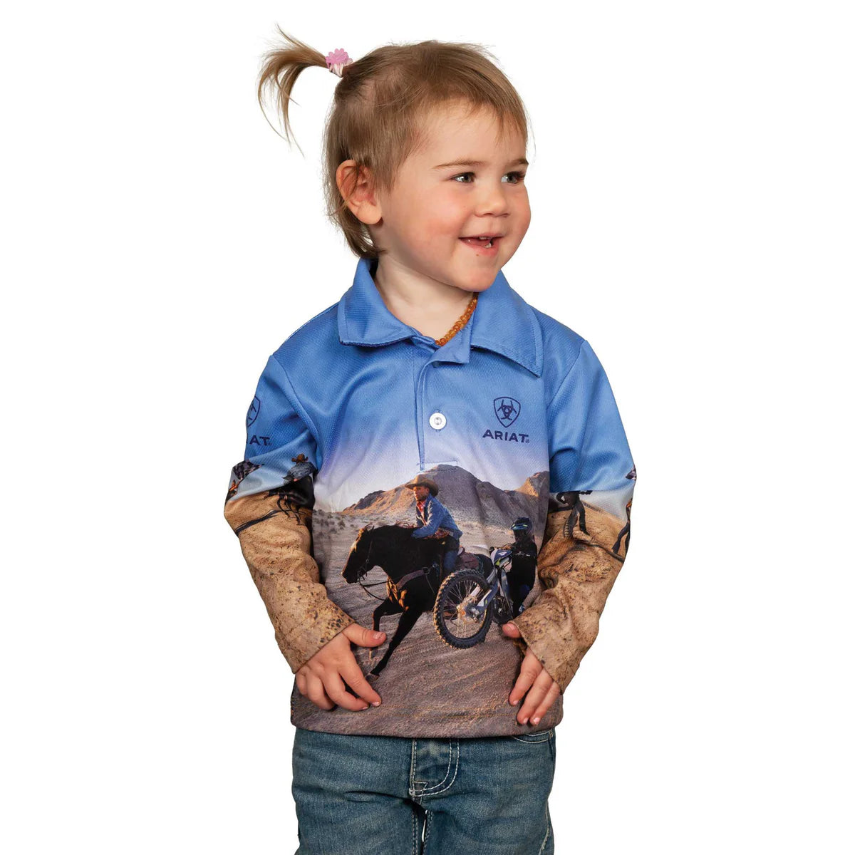 Ariat Kids Fishing Shirt Lets Ride
