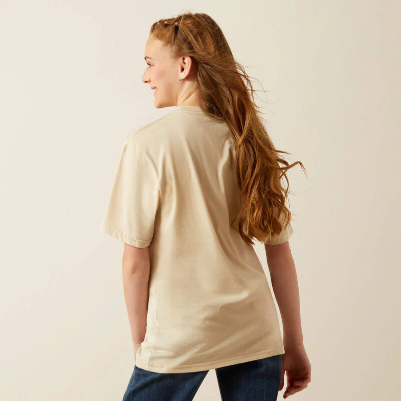 Ariat Girls Western Spirit SS Tee Natural