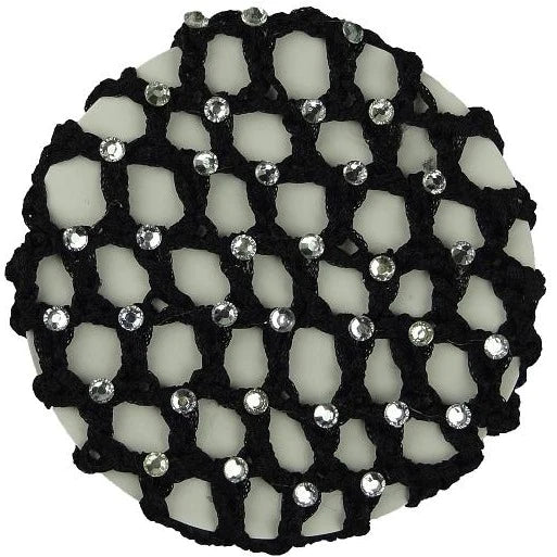 Hamag Diamante Encrusted Crocheted Ribbon Hair Net