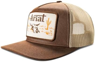 Ariat Oilskin Desert Patch Trucker Cap Brown