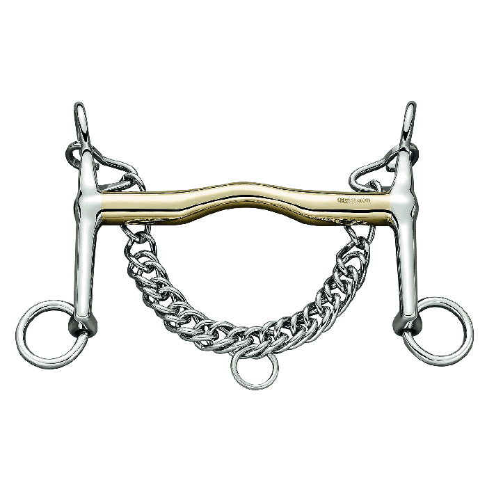 Sprenger Hs Weymouth Sensogan 16Mm With 5Cm Stainless Steel Cheeks