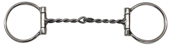 Showman Stainless Steel D Ring with 5in Broken Twisted Mouth