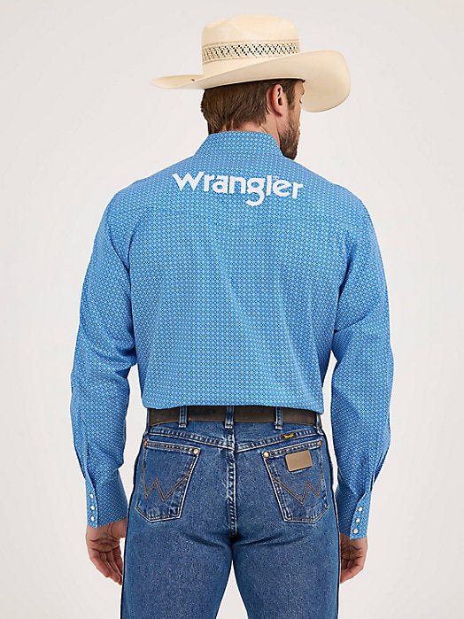Wrangler Mens Western Logo LS Shirt