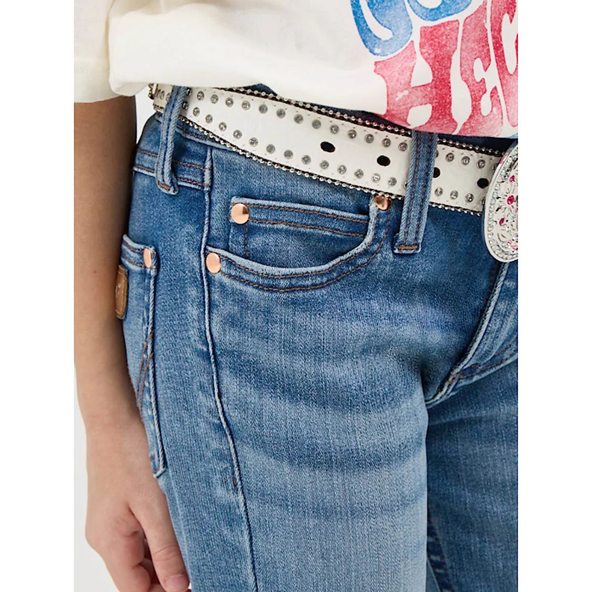 Wrangler X Lainey Wilson Girls Boot Huggers | Country Clothing - Jeans | Saddleworld Ipswich