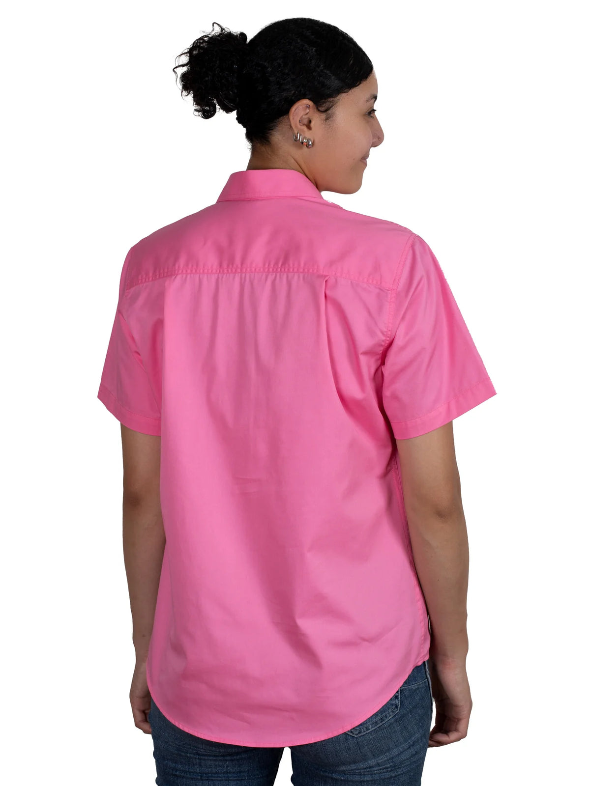 Just Country Wms Evie Short Sleeve Half Button Workshirt - Workshirt Sale