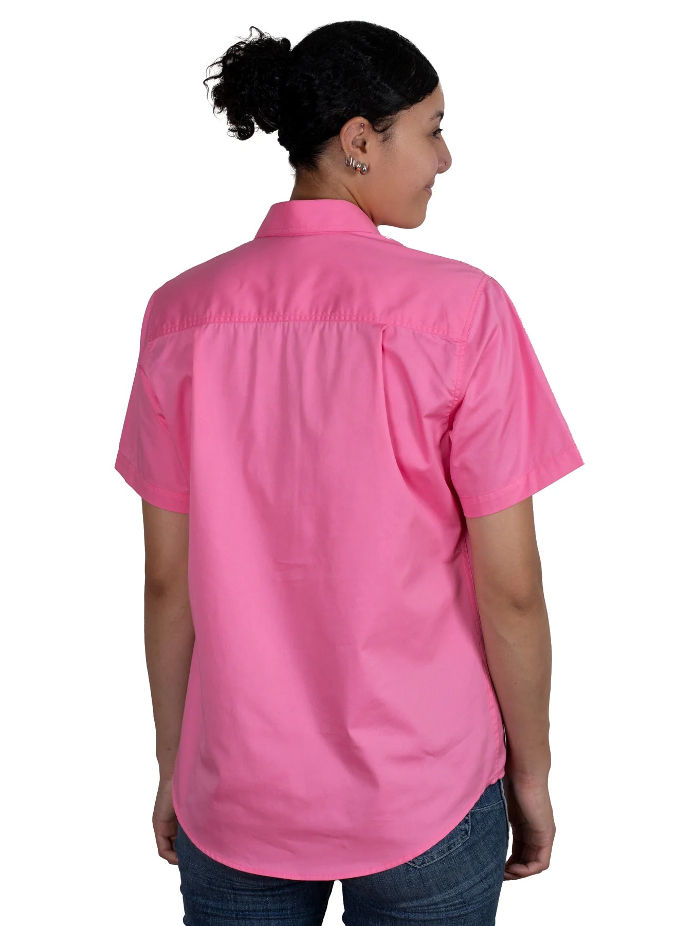 Just Country Wms Evie Short Sleeve Half Button Workshirt - Workshirt Sale