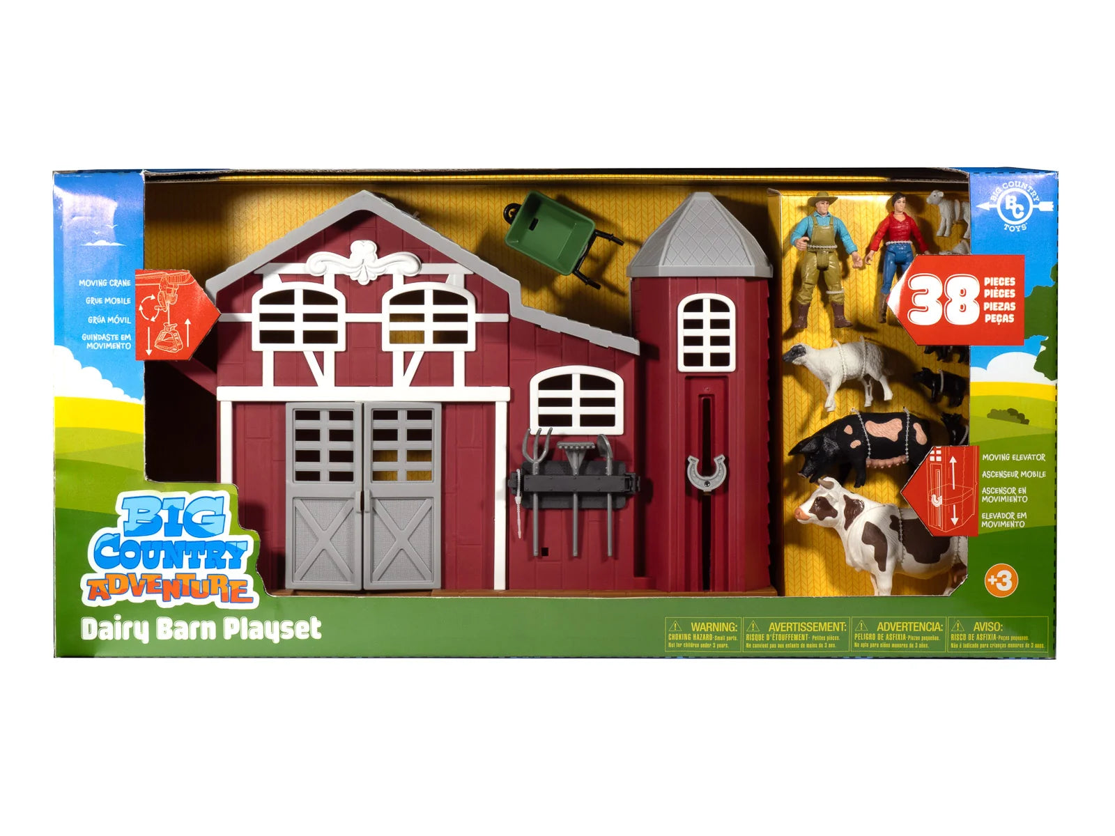 Big Country Toys 38 PC Dairy Barn Playset | Giftware - Toy | Saddleworld Ipswich