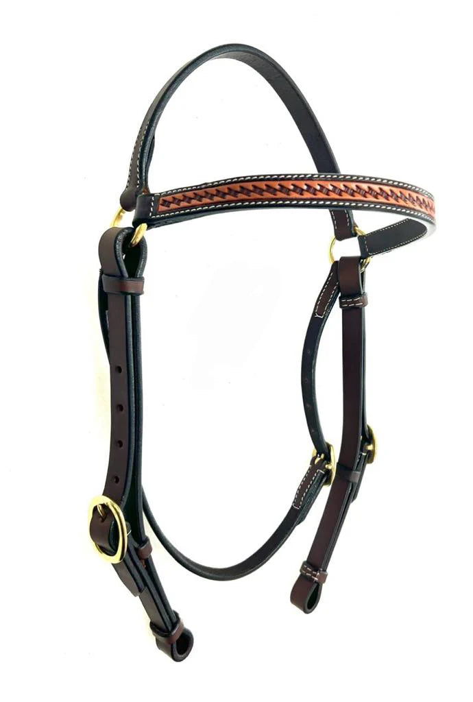 Toprail The Brigalow Stamped Show Bridle