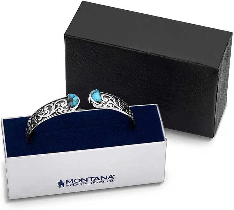 Montana Silversmiths Bracelet Wmns Heavenly Waters Hinged