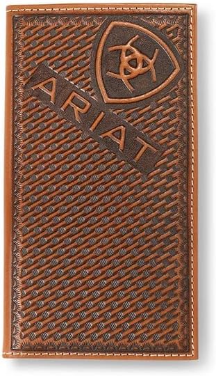 Ariat Rodeo Wallet Sunburst Basket Weave Brown