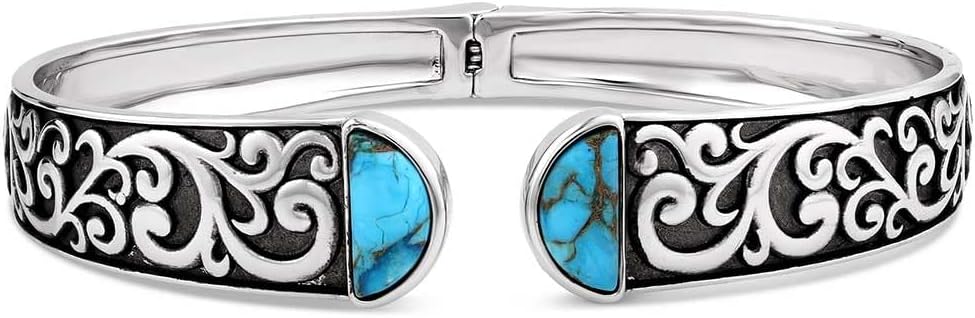 Montana Silversmiths Bracelet Wmns Heavenly Waters Hinged