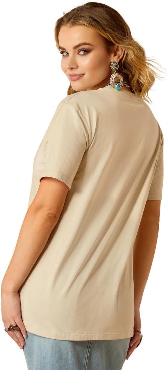 Ariat Wms Desert Bronc SS Tee Natural - Clearance