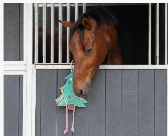 QHP Christmas Tree Horse Toy