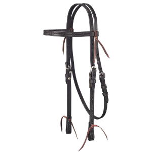 Royal King Barbed Wire Tooled Browband Bridle - EOFY Sale