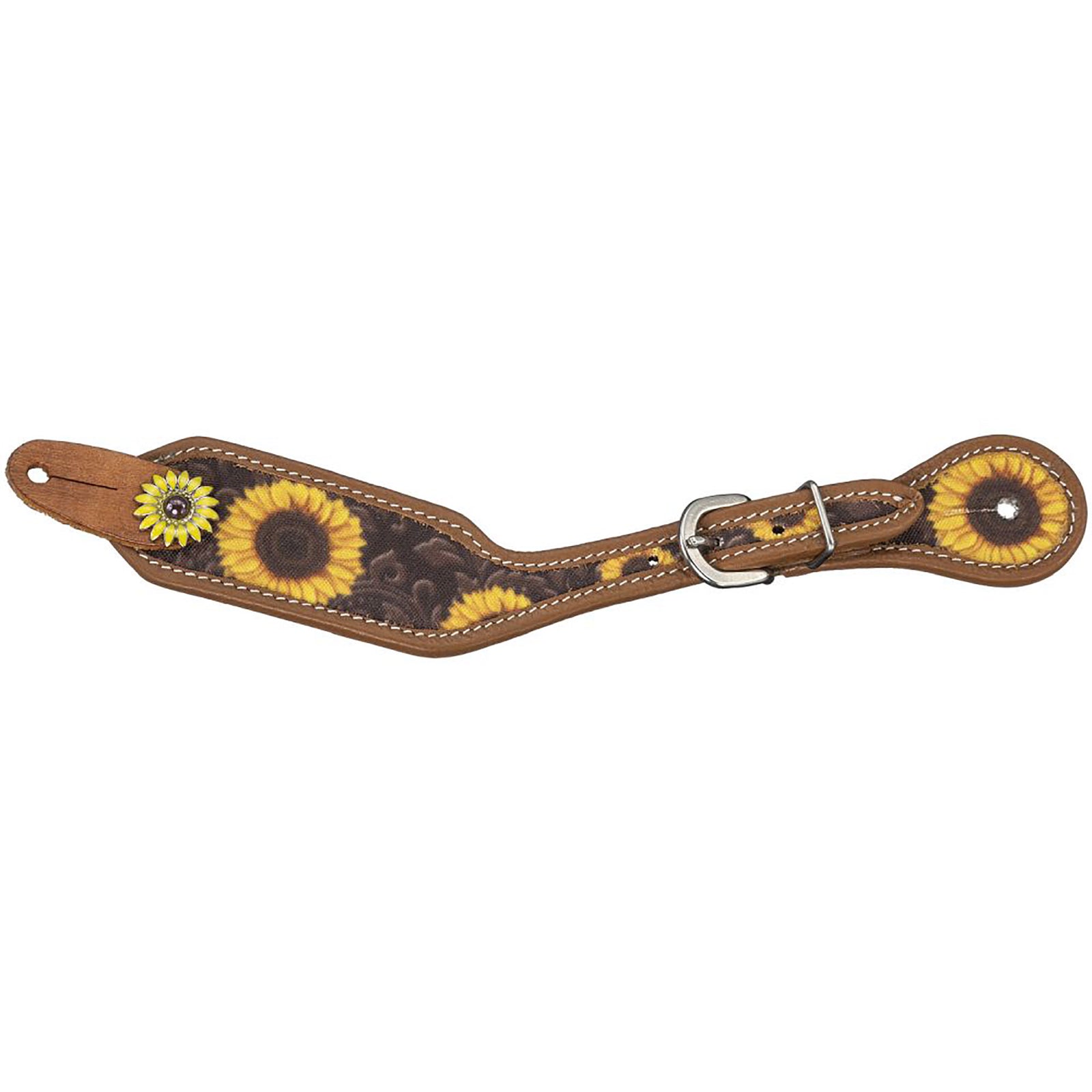 Silver Royal Sunflower Ladies Spur Straps - EOFY Sale