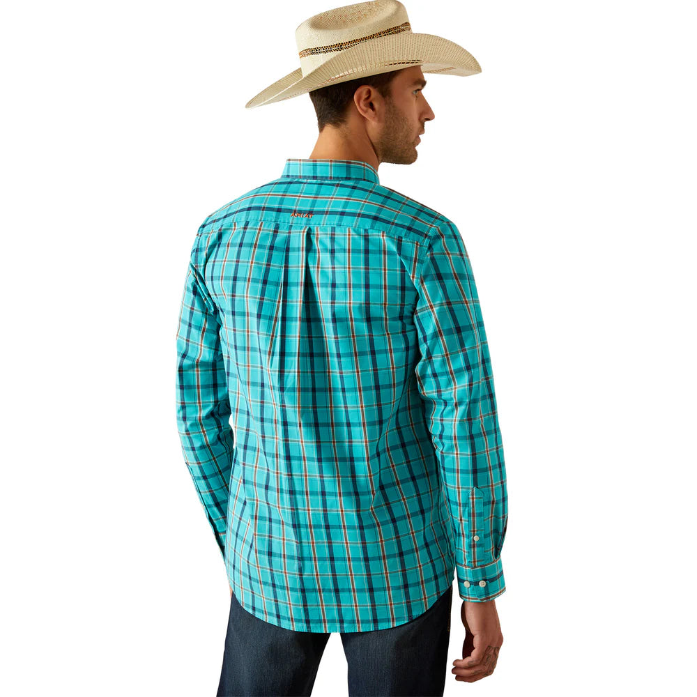 Ariat Mns Pro Series Jessie Fitted LS Shirt Turquoise