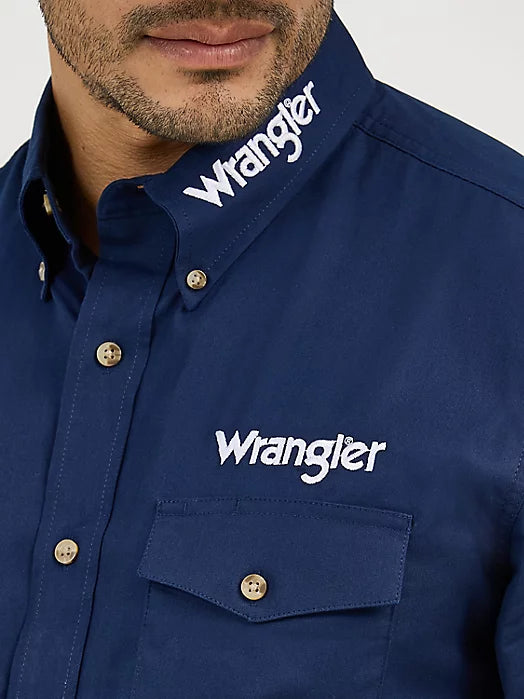 Wrangler Mens Logo L/S Shirt