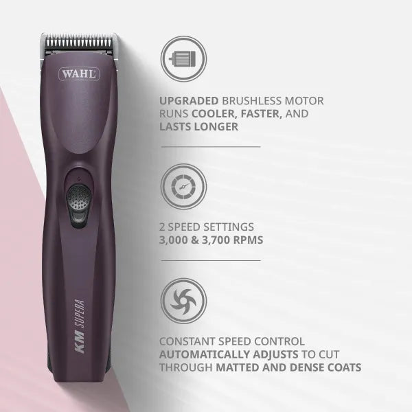 Wahl KM Supera Cordless Clipper with #10 Prime Series Blade