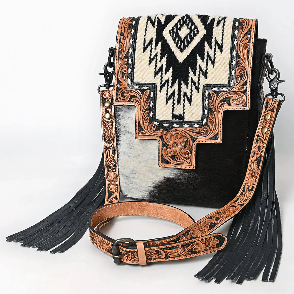 American Darling Messenger Hair On Genuine Western Bag