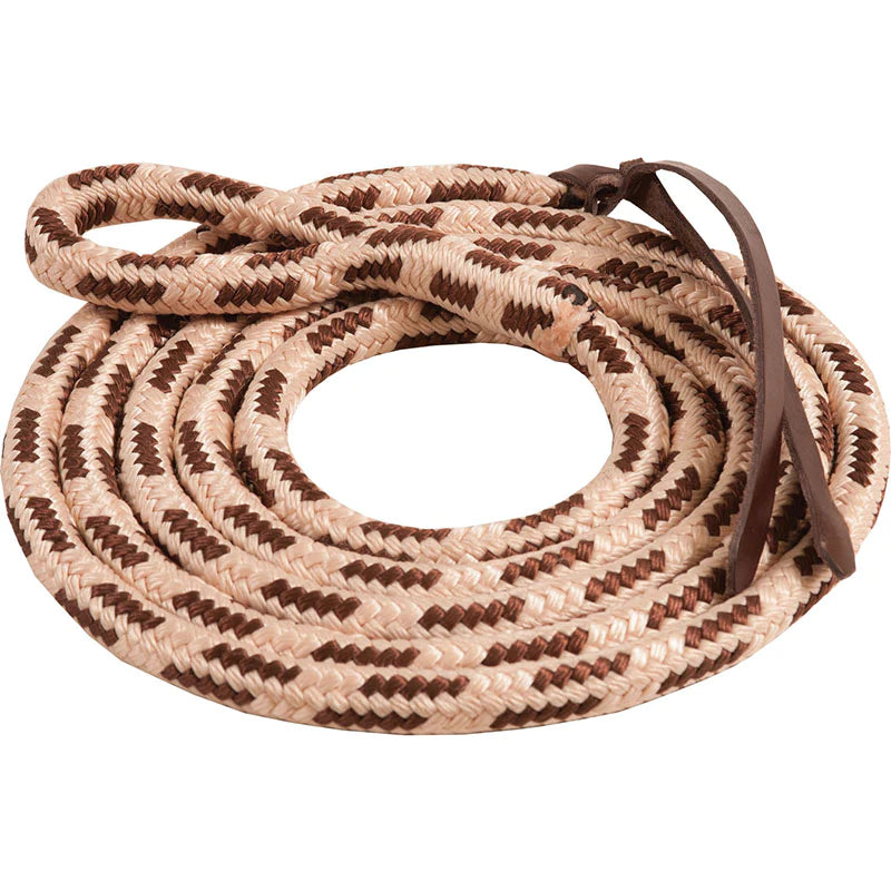 Ezy Ride Poly Lead Loop 5/8x9ft Brown Cream