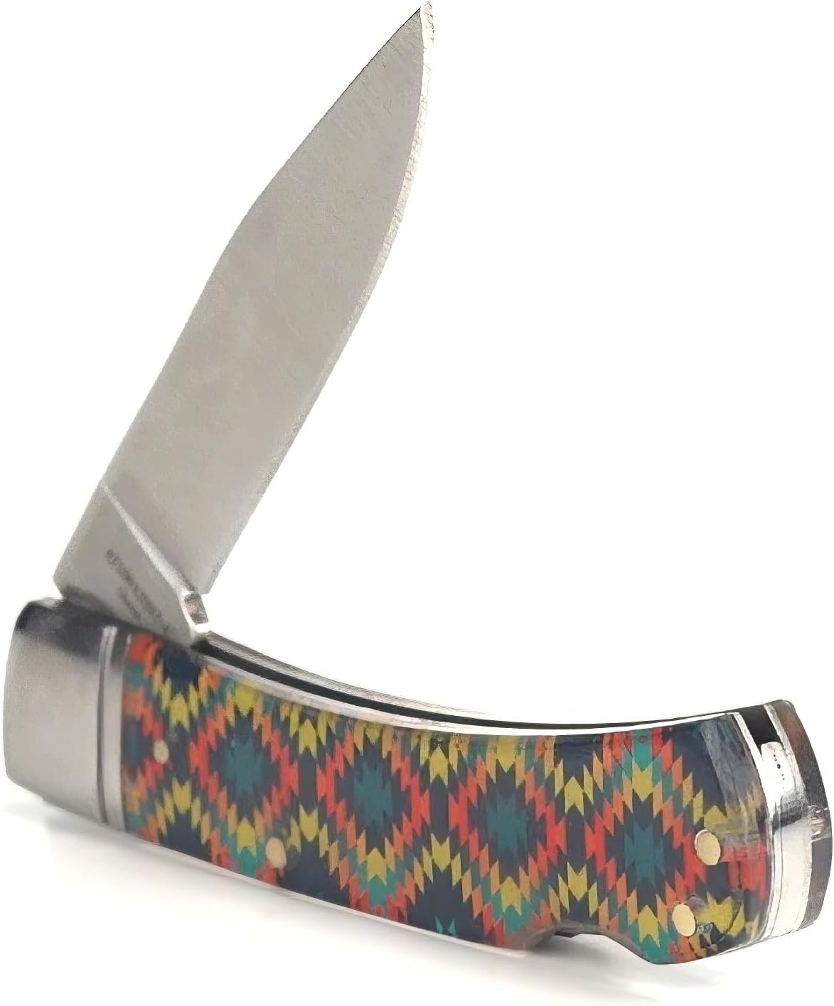 Ariat 3in Smooth Knife Rainbow Geo Print