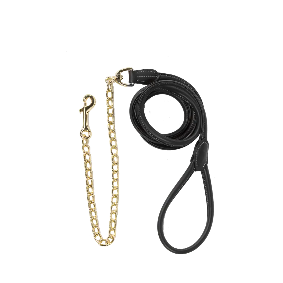 Kentucky Leather Chain Lead 270cm