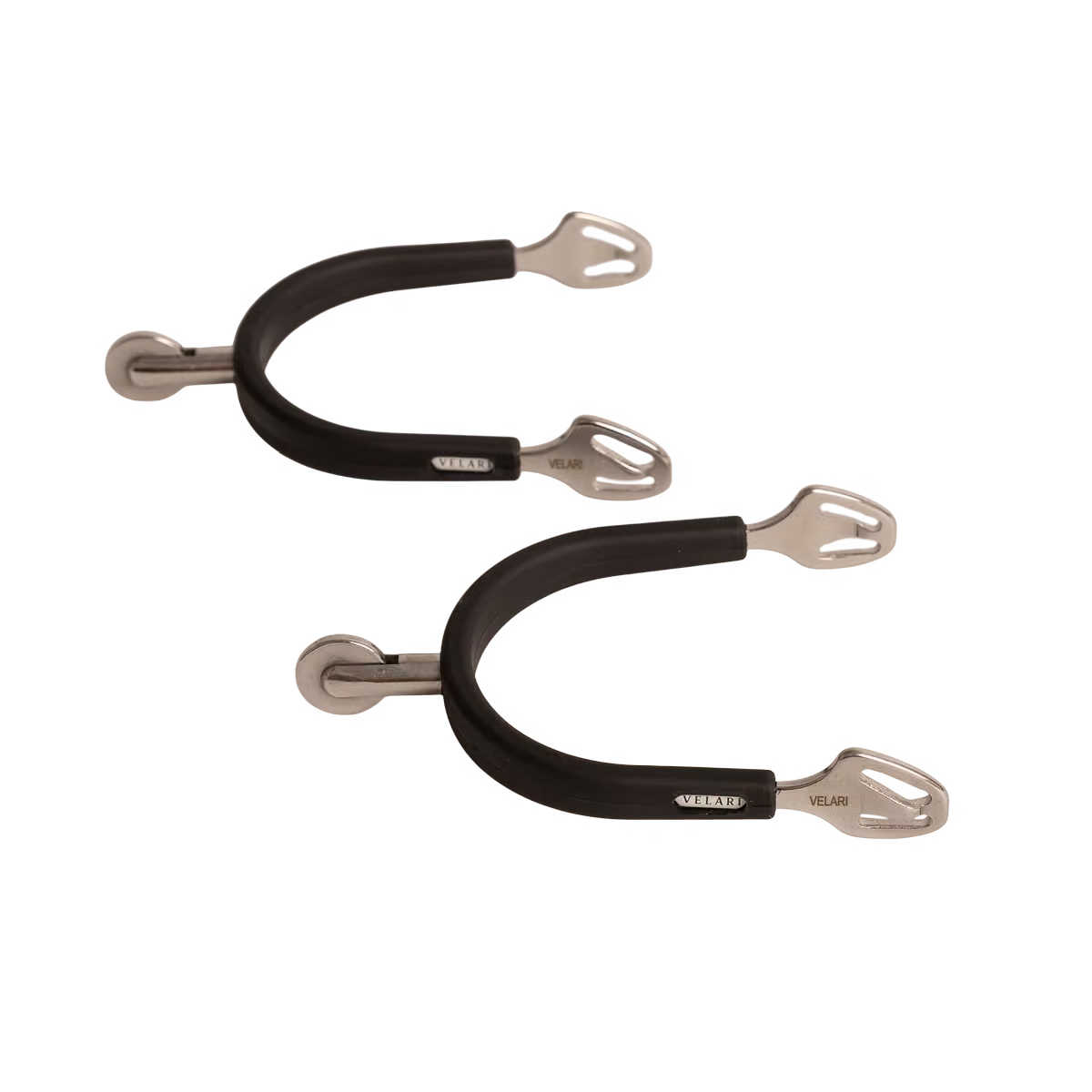 Velari Spurs Stainless Steel with Rubber Large Wheel Rowel
