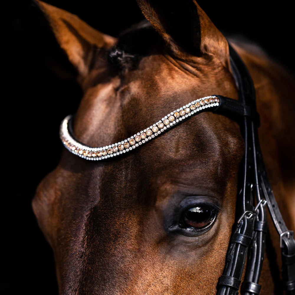 Lumiere Madeline Rolled Leather Bridle Cavesson