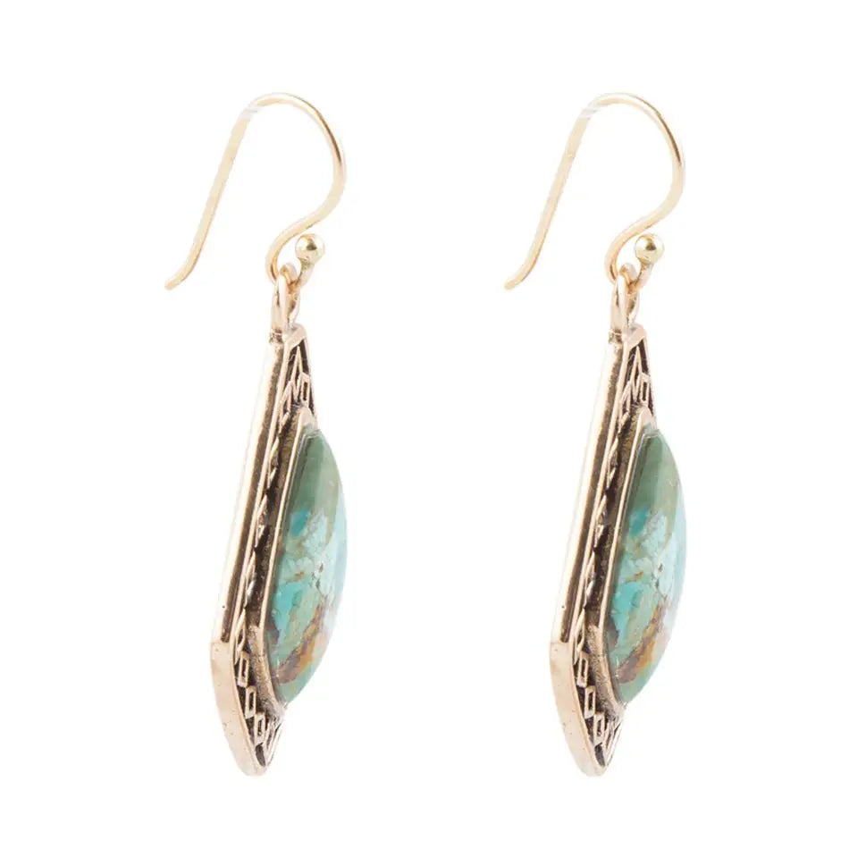 Native Vibe Genuine Turquoise Arrow Earrings