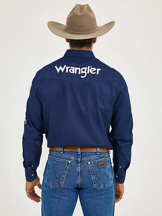 Wrangler Mens Logo L/S Shirt