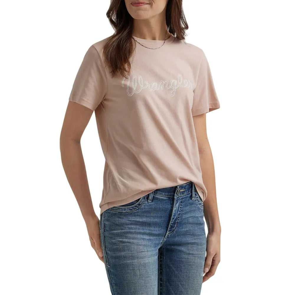 Wrangler Q Wmns Peach Whip SS Tee