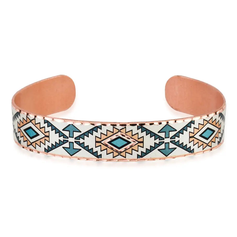 Teal Blue Native Cuff Bracelet | Giftware - Jewellery | Saddleworld Ipswich