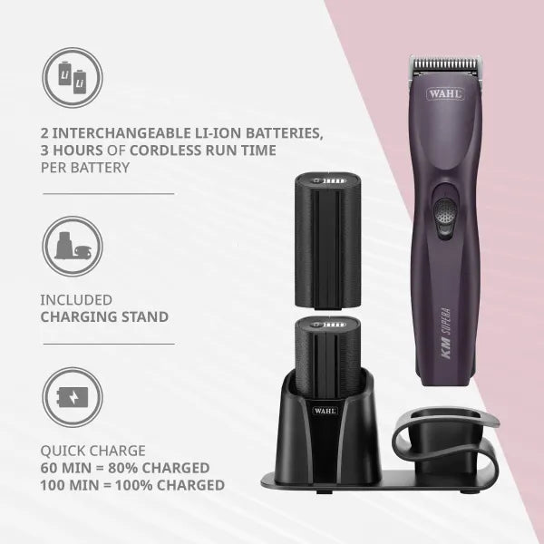 Wahl KM Supera Cordless Clipper with #10 Prime Series Blade