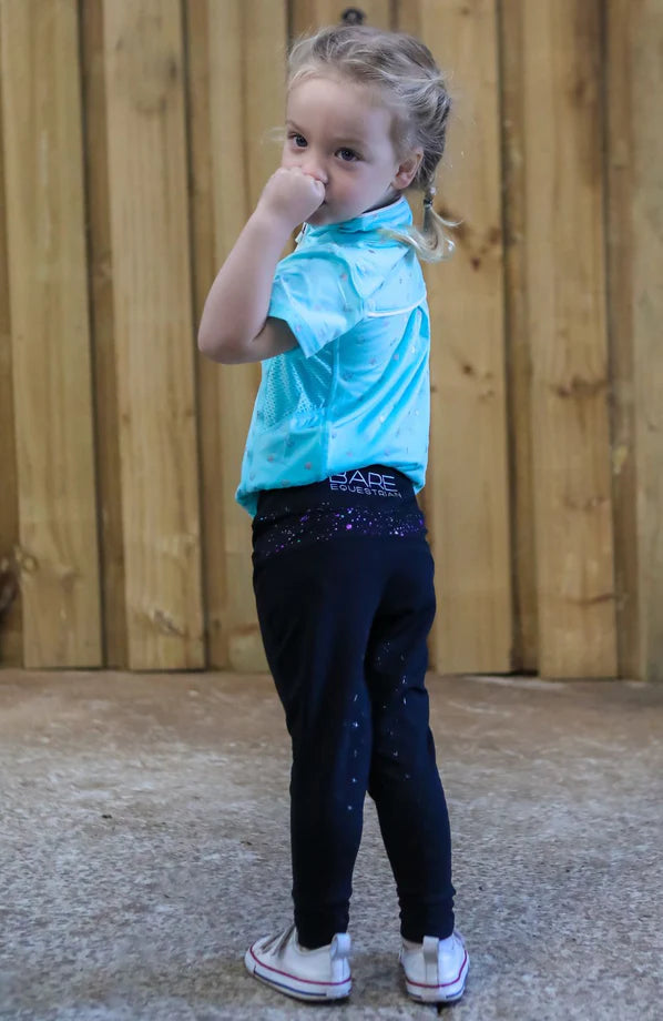 Bare Equestrian Babes Performance Riding Tights - Galaxy
