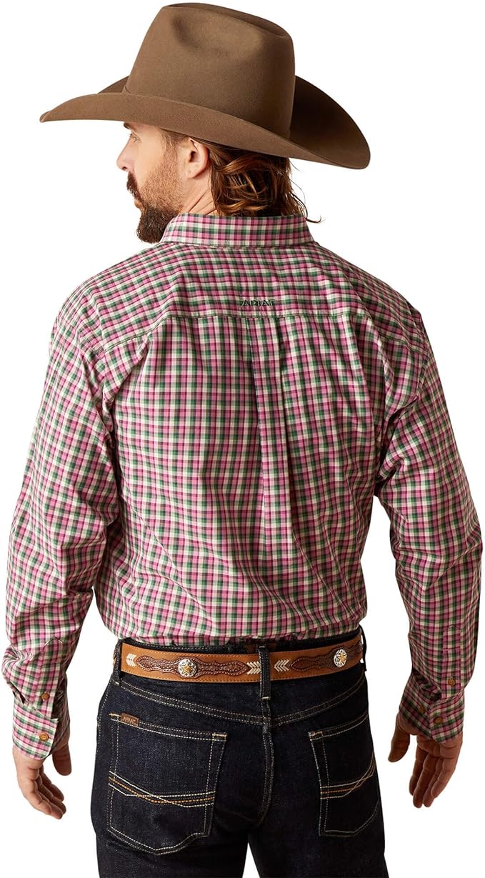 Ariat Mns Pro Series Elon LS Shirt Rose Cultivar - Christmas Sale
