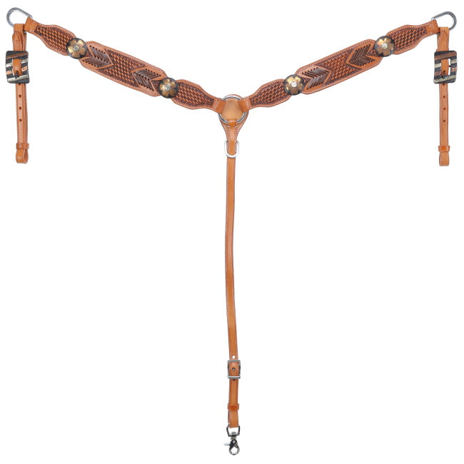 Showman Stitch and Weave Browband Bridle and Breastplate Set
