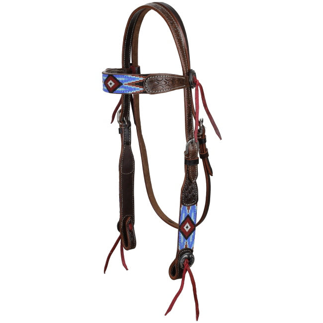 Showman Lakota Sky Beaded Bridle and Breastplate Set