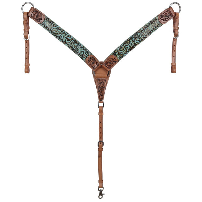 Showman Rustic Rose Bridle and Breastplate Set