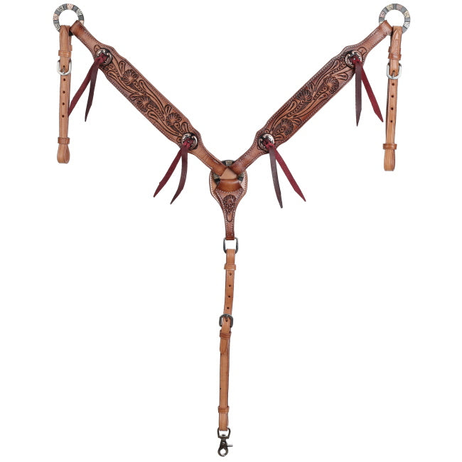 Showman Petal Trail Bridle and Breastplate Set