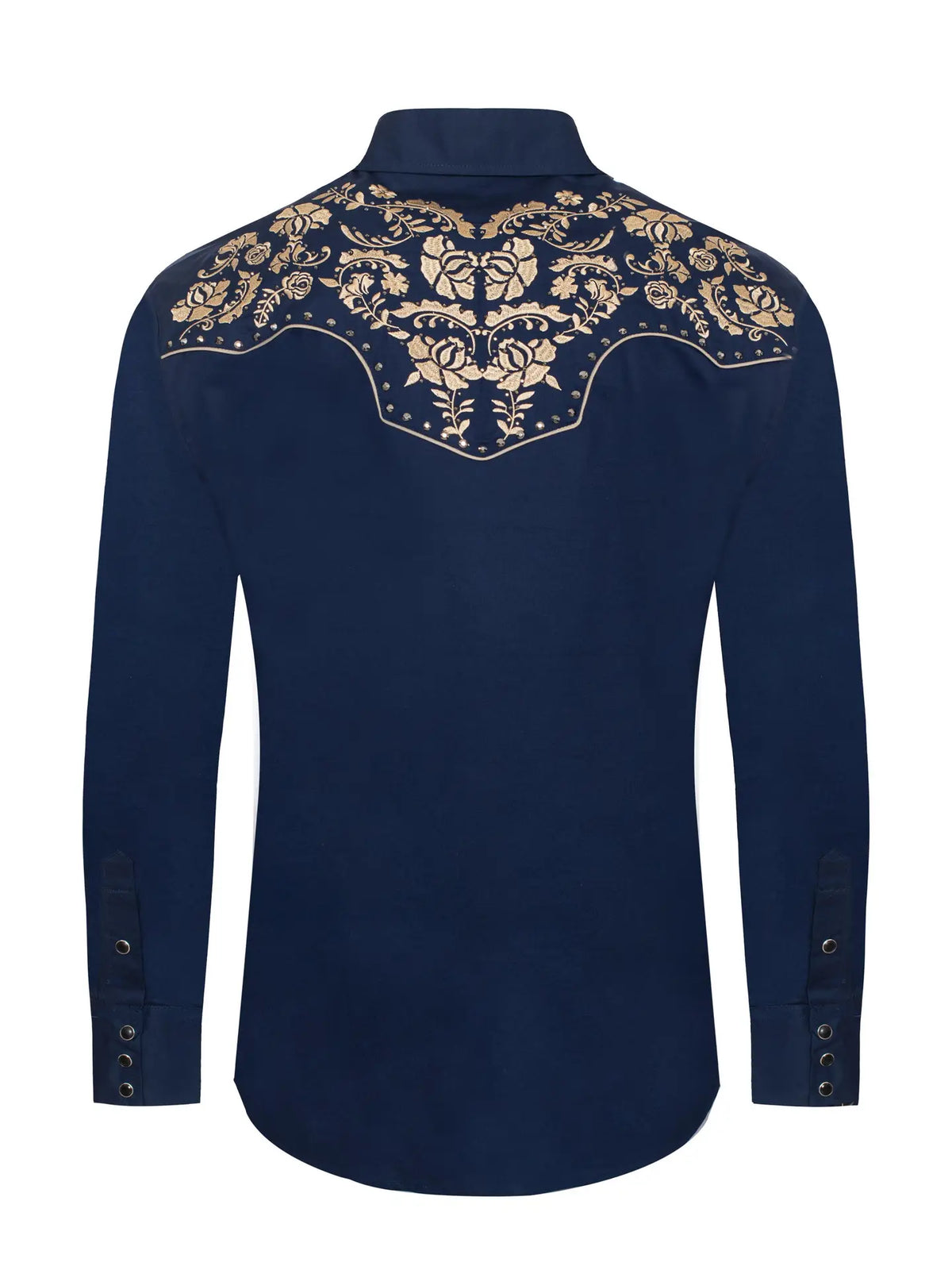 Mens Western Cowboy Embroidery Cowboy Outfit Shirts