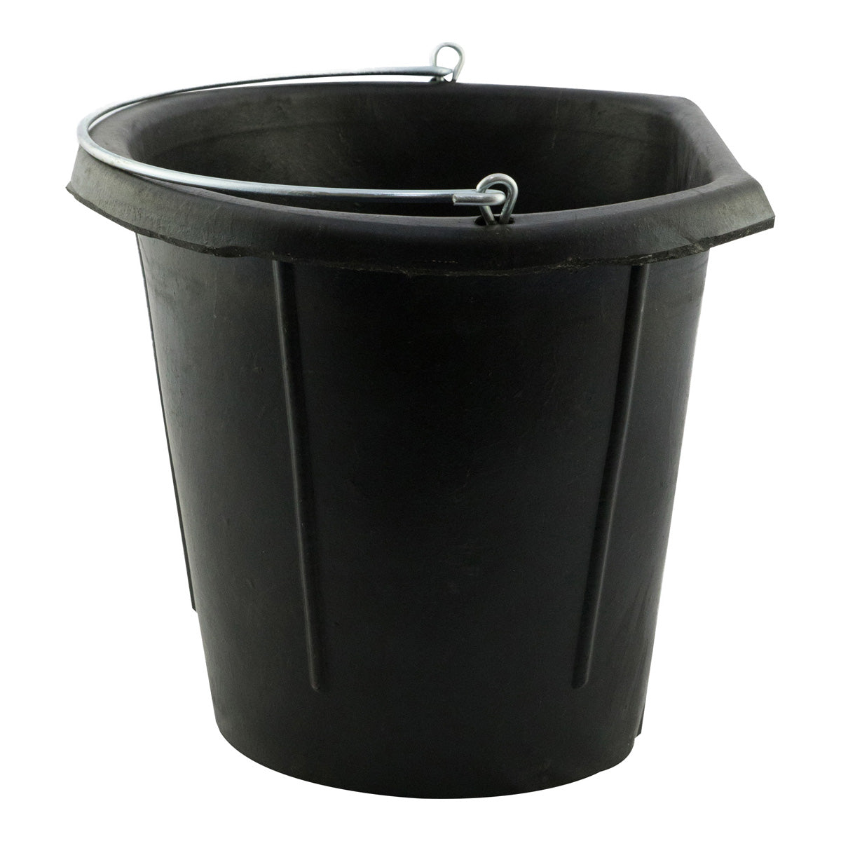 Showcraft Rubber Flat Back Bucket 12ltr