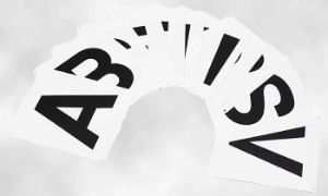 Dress Letters Wallmtd Set Of 12