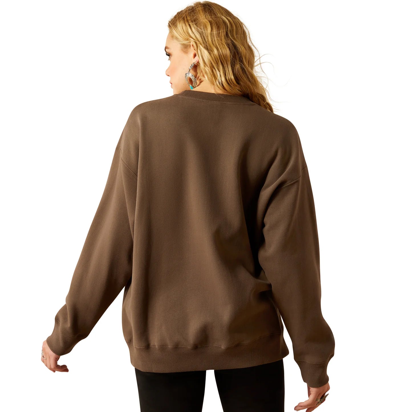 Ariat Wns Oversized Crew Sweatshirt Banyan Bark