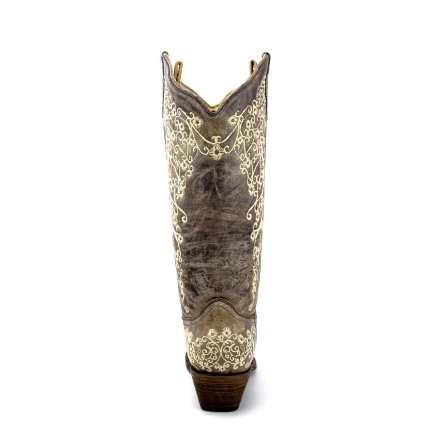Corral Brown Crater Bone Embroidered Womens Western Boots