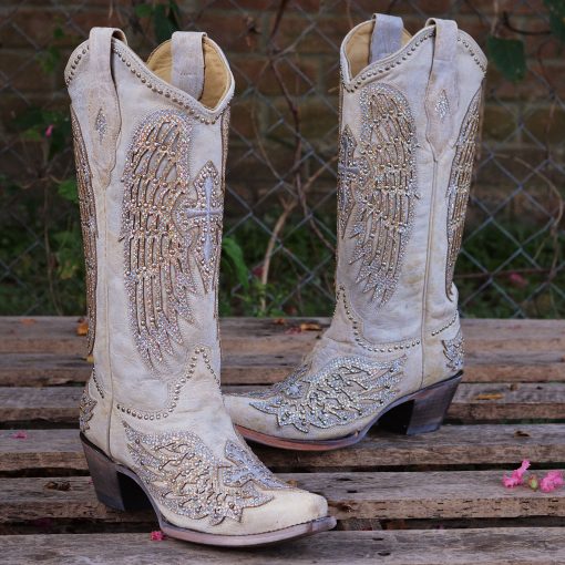 Corral Angel Wings and Cross with Studs