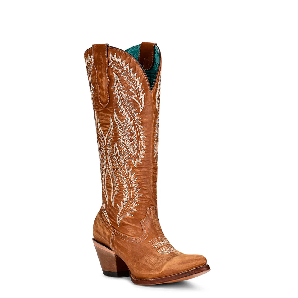 Corral Embroidery Snip Toe Golden