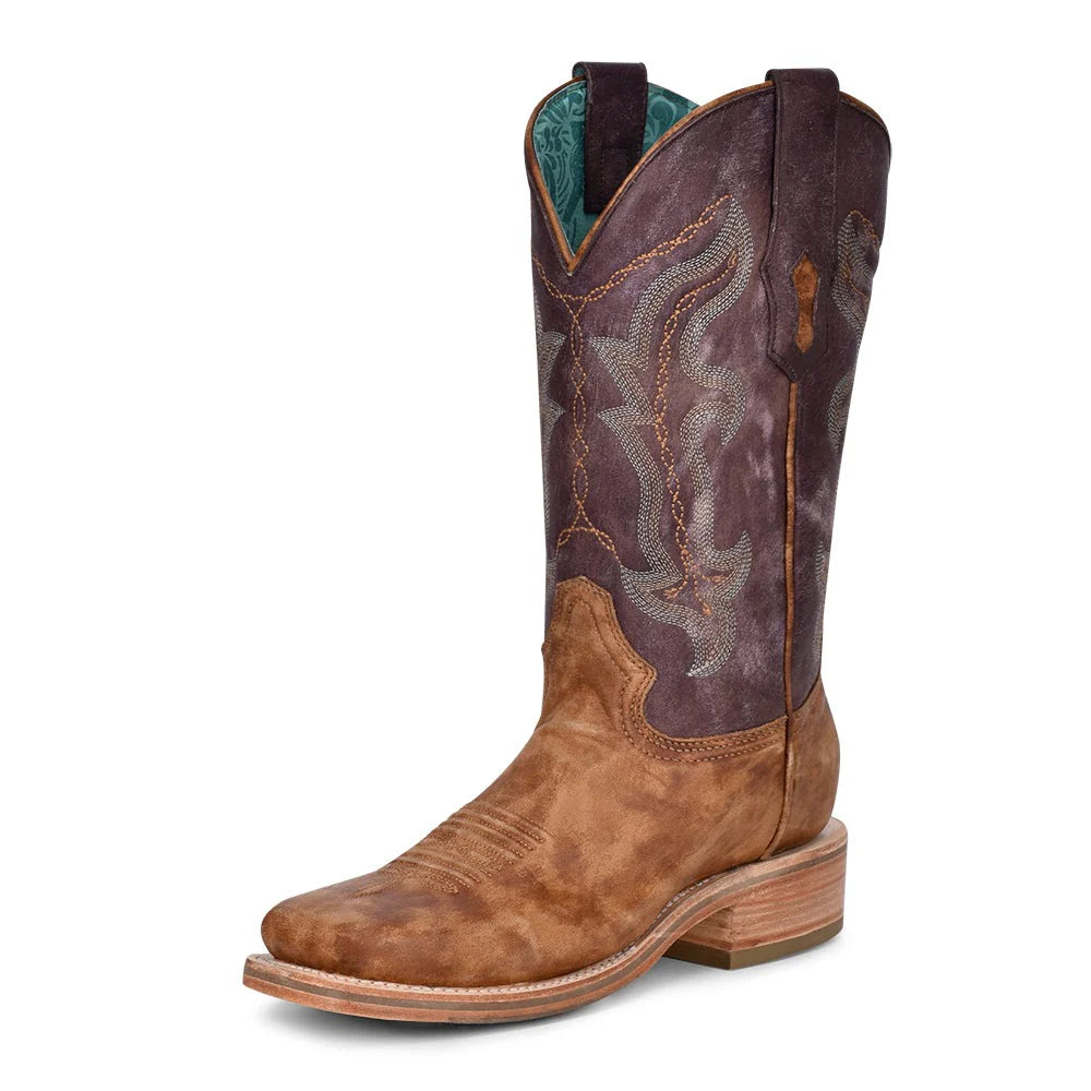 Corral Ladies Rodeo Purple/Sand Boots - Black Friday Sales